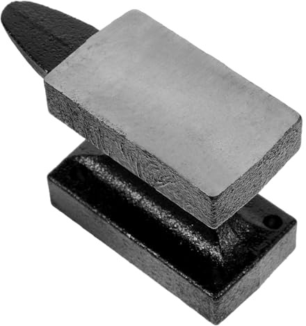IWOWHERO Multifunktionaler Kleiner Eisenblock 0,5 Kg Robuste Platte für Schmuckherstellung und Selbstgemacht Perlenstickerei