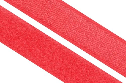 dalipo 17003 - Klettband zum annähen, 20mm, rot