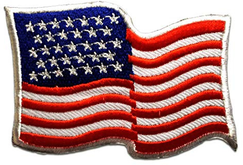 Catch the Patch Usa America Army Aufnäher zum Aufbügeln Military 7,9 x 5,5 cm Bügelbild für Erwachsene mit Stars Stripes Veteran Authentisch, Airsoft SWAT Medic Blutgruppe Anwendung