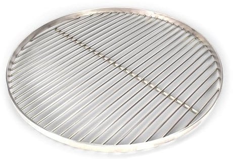 Grillrost RUND - 50cm aus Edelstahl - Handwerksprodukt - Made in Germany mit 3 Aufhängeösen