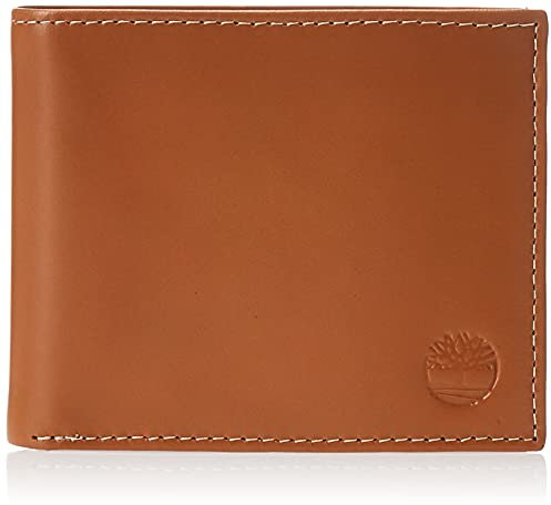 Timberland Herren Lederen portemonnee met opgestikte klaptas Reisezubeh r Faltbare Brieftasche, Tan (Wolken), Einheitsgröße EU