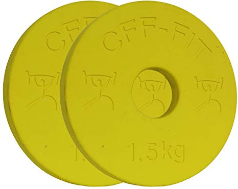 CFF 1.5 kg Competition Rubber Fractional Weight Plates - Pair