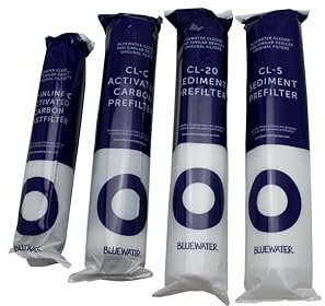 Bluewater Filtersatz für Kuna Cleone & Zepter Aqueena Wasserfilter, 1.5 kg, 19x43x43.4 cm, Harz, 1 Stück