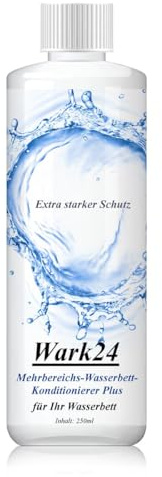 Wark24 Wasserbett Conditioner 250 ml, Konditionierer gegen Gerüche und Algen für alle Wasserbetten, hygienische Pflege mit 20% Wirkstoff, Made in Germany