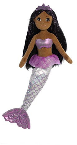 Aurora World Sea Sparkles Plush Toy Mermaid, Sophia Mermaid, 18
