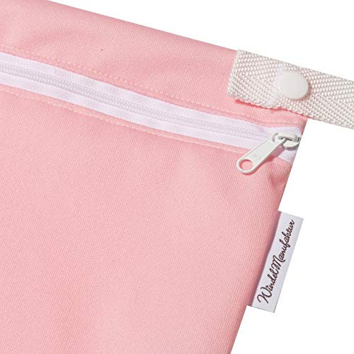 Windelmanufaktur Wetbag, atmungsaktive und wasserabweisend Nasstasche - Made in Germany (groß, rosa)