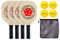Amazin' Aces Pickleball Holz 4-Paddel-Set – Pickleball Paddel-Set beinhaltet 4 Pickleball-Paddel, 4 Pickleballs, 1 Netz-Tragetasche und 1 hochwertige Box.
