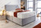 Sleep Factory's Grey Pearl 2 Drawer Divan Bed Set, Mattress and Headboard (2.6FT (Small Single))