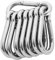 FWEEK 8 Pack M8 Carabiner Clip Heavy Duty Snap Hooks 304 Stainless Steel Gourd Shape Spring Snap Keyring Keychain Clips for Swing Outdoor Activity Camping Fishing Hiking Traveling1