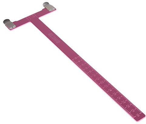 Inzopo T-Quadratisches Bogenschießen-Lineal für Compoundbogen Recurvebogen Bogenschießen Werkzeuge – 6 Farben zur Auswahl Rosa