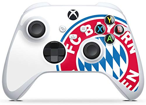 DeinDesign Skin kompatibel mit Microsoft Xbox Series S Controller Folie Sticker FC Bayern München Logo FCB