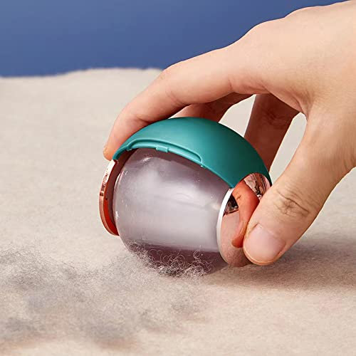 Multifunctional Lint Remover, Mini Travel Portable Lint Roller Ball, Pet Hair Remover, Clothes Fuzz Remover, Household Dedust and Food Scraps Remover, Reusable and Washable Extra Sticky Rollers Green