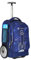 UNIKER Rolling Laptop Bag for 14 Inch Laptop,Cabin Bag with Large Wheels,Laptop Roller Case,Roller Bookbag,Wheeled School Bag,19 Inch Computer Backpack with Big Wheels Blue Rocket Pattern
