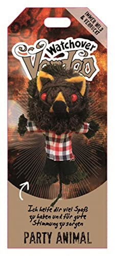 Unbekannt Watchover Voodoo Anhänger Voodoo-Puppe mit Spruch Party Animal