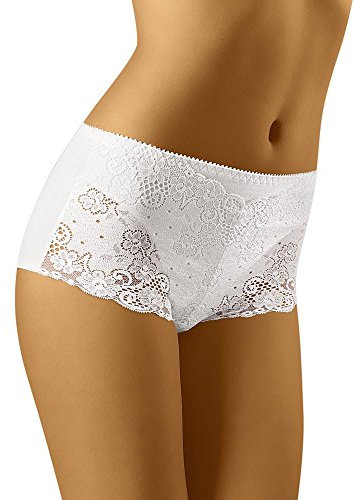 Wolbar Femmes Shorties WB54, Blanc,XL