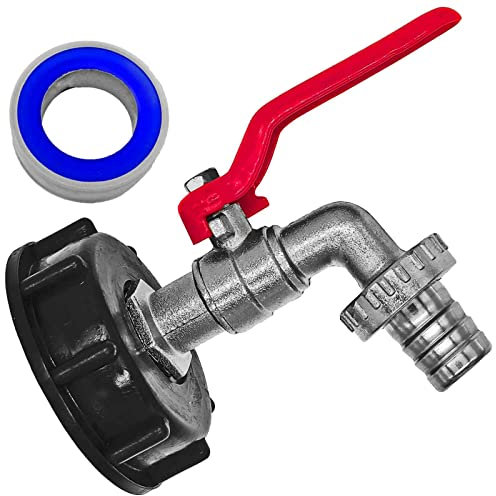 Auslaufhahn IBC Tank 19mm Tülle | Deckel Adapter S60 x 6mm Kappe Wasserhahn