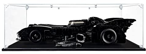 SONGLECTION Acrylic Display Case Compatible for Lego 1989 Batmobile #76139, Dustproof Display Case (Case Only) (Lego Sets are NOT Included)