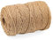 ZEONHAK 5mm Natural Jute Rope, 100M/328FT Twisted Hemp Rope, Brown Jute Cord for Scratching Post, Luggage Twine, Craft