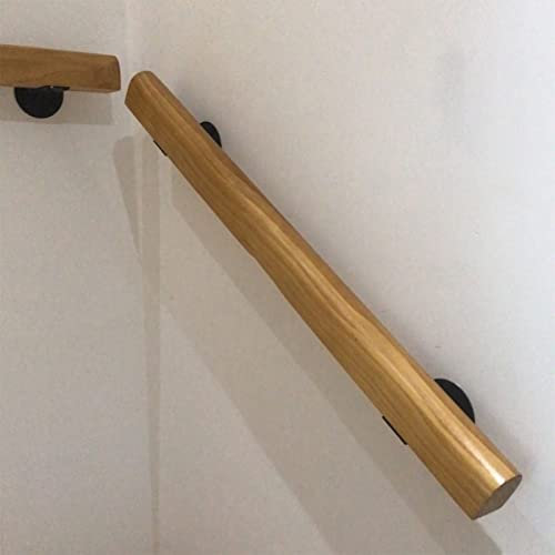 SOBS Handlauf Aus Holz, Länge 1 Bis 20 Fuß, Innen Gegen Die Wand, Handlauf, rutschfest, Treppengeländer, Ältere Kinder, Dachboden, Sicherheitskorridor, Stützstangen, Geländer Aus Naturholz