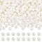 nbeads 500 Stück Weiße ABS-Kunstperlen, Cremeweißes Großes Loch Kunststoff Imitationsperle Runde Kunstperlen Lose Rondelle Spacer Europäische Perlen Für Dreamcatcher Schmuckherstellung, Loch: 2.7 mm