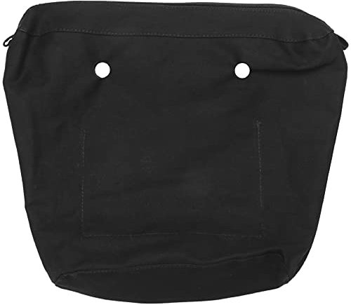 CARMIN Wasserdichte feste Leinwand Einsatz Innenfutter Einsatz Reißverschluss Tasche für Obag O Bag Bag Khaki Mini, Schwarz , 39*12*31cm