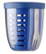 Mepal – Fruit & Veggie Pot Ellipse – Fruit Container – Ideal For Fruit and Vegetables On The Go – Fruit Box With Fork & Colander – 600 ml – Vivid Blue