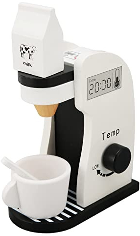 Kaffeemaschine Spielzeug Spielset Kinder Holzspielzeug - Kleinkind Spielküche Zubehör für Mädchen und Jungen