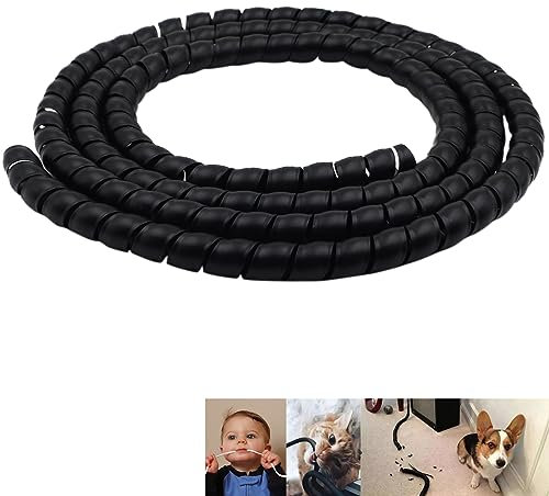 Kabelschutz für Katzen und Hunde, 5 m, schützt Ihre Haustiere vor dem Kauen durch isolierte Kabel, 5 m Gesamtbreite 10 mm ,1 Stück/Packung