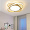 LED Schlafzimmerlampe Deckenlampe LED Deckenleuchte Dimmbar 36W Modern Wohnzimmerlampe Rund Acryl Design Decke Lampe mit Fernbedienung für Wohnzimmer Schlafzimmer kinderzimmer Esszimmer 52CM (Gold)