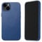Mujjo Leather Phone Case - Fits iPhones 15 Plus and 14 Plus - MagSafe Compatible - Premium European Leather - Camera Lens Protection - Crafted with Recycled Materials - Slim Profile - Monaco Blue