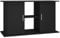 vidaXL Support pour Aquarium, Armoire pour Aquarium avec Compartiments et Étagères, Meuble de Base pour Aquarium avec Rangement, Noir Bois d'Ingénierie