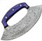 PAL 2000 KNIVES Couteau Ulu en Acier de Damas Fait Main sur Mesure CHA-3097
