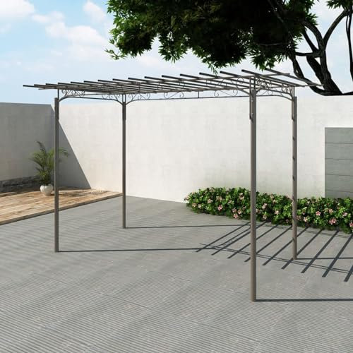 Pavillon Gartenlaube Gartenhaus Laube Gartenhaus, ShGaxin Faltpavillon, Pergola, Partyzelt, Standmarkise, Sonnenzelt, Garten Pavillion, Grillpavillon, Stahl