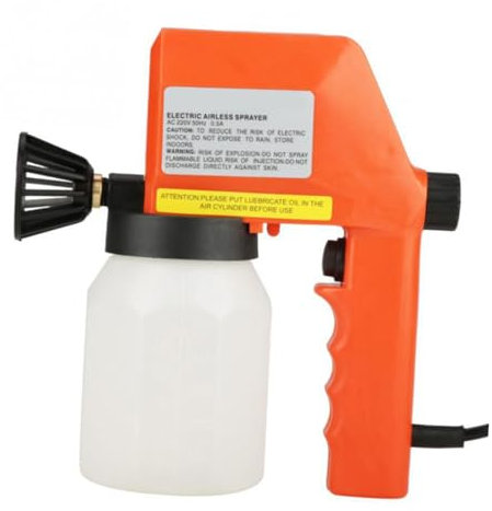 WOONEKY Elektrische Farbspritzpistole Hvlp 220v Sprühgerät mit Alkoholfunktion Langlebig Schnelle Farbabdeckung für Stück Ziegel Wandverkleidung Heimwerker