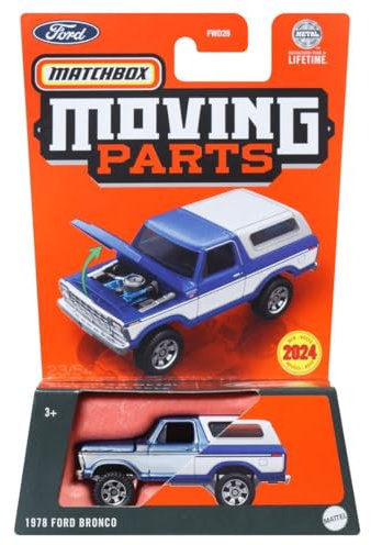 Matchbox 1978 Ford Bronco, Moving Parts [Blue/White], FWD28