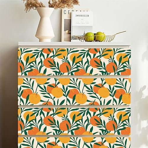 Selbstklebende Tapete Zitrone Tapete Klebfolie Für Küche Schlafzimmer,Wasserfest Tapete Selbstklebend, Wandverkleidung Vinyl Diy Abnehmbar Tapeten,Statische Tapete 40X100CM