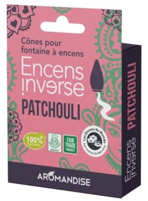 Aromandise Räucherkegel für Rauch-Brunnen Patchouli, Invers