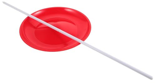 Vaguelly Piatto Rotante Con Bastoncini Piatto Rotante Per Giocolieri Giocattolo Per Abilità in Plastica