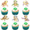 36 Stück Schildkröte Kuchen Deko Turtle Cupcake Toppers Meer Tiere Schildkröte Tortendeko für Meer Tiere Thema Baby Dusche Kinder Geburtstag Party Kuchen Dekorationen