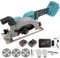 WUDLEP Cordless Mini Circular Saw, 20V 7000 RPM, with 3 Blades and Battery, Plunge Circular Saws Max. Cutting Depth 50mm, 0-45° Professional Electric Saw to Cutting Wood