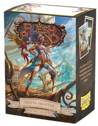 Dragon Shield | Flesh & Blood Art Sleeves | 100 CT - Smooth & Tough Premium TCG Sleeves | Compatible with Pokemon, One Piece & Magic the Gathering | Puffin, Hightail