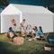 Kidsgigglz Tonnelle 4x6 m – Carport Auto Multifonctionnel et Grande Tente de Garage avec Toile imperméable, Porte et Protection UV