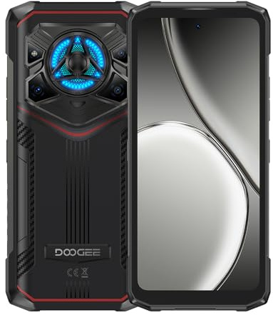 DOOGEE Blade20 Play 5G | Grand écran 6,6″ HD+ 90 Hz IPS | 32 Go RAM + 256 Go (Extensible Jusqu’à 2 to) | Caméra AI 50 MP + 20 MP, Selfie 16 MP | 2 Ans de Garantie | Rouge Obsidienne