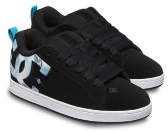 DC Shoes Court Graffik - Leather Shoes for Men - Lederschuhe - Männer - 42 - Schwarz