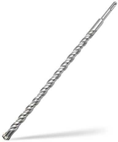 Foret SDS Plus 14mm x 350mm,avec 4 taillants en carbure et double vis,pour pierre naturelle,béton