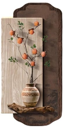 DIHRVTHC Wall Hanging Metall Wanddeko,Industrieller Wandbehang aus Metall,Stilvolle Deko für Wohnzimmer oder Loft(Style-h,23 * 47in)