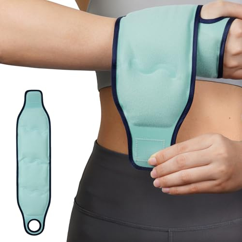 Fefod Glace pour Poignet, Poche de Gel pour Main Réutilisable, Manchon de compression pour poignet et glace, coussinets de refroidissement en gel pour les mains Tendinite d'Achille Arthrite Gonflement