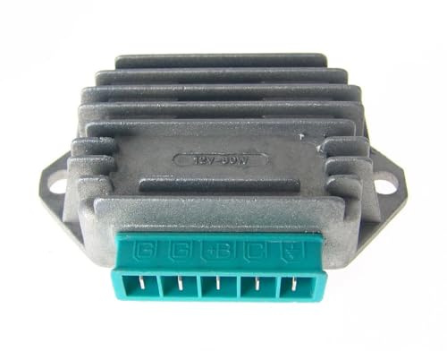 2Extreme Spannungsregler 5-Pin 12V-80W kompatibel mit Vespa PK, PX E-Start | Gleichrichter AC-DC mit Kühlrippen zur Wärmeableitung; kompatibel mit Piaggio Ape, Vespa Cosa; 5-Pin für Roller-Bordnetz