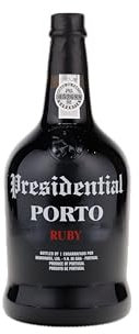Presidential Porto Ruby Portwein 19% 0,75l Flasche - Fruchtig, samtig - Ruby Port mit jugendlicher Frische und fruchtigen Noten - Portwein