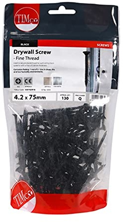 TIMCO PH2 Philips Drywall Screws - 4.2 x 75 - Zinc - Bag of 130